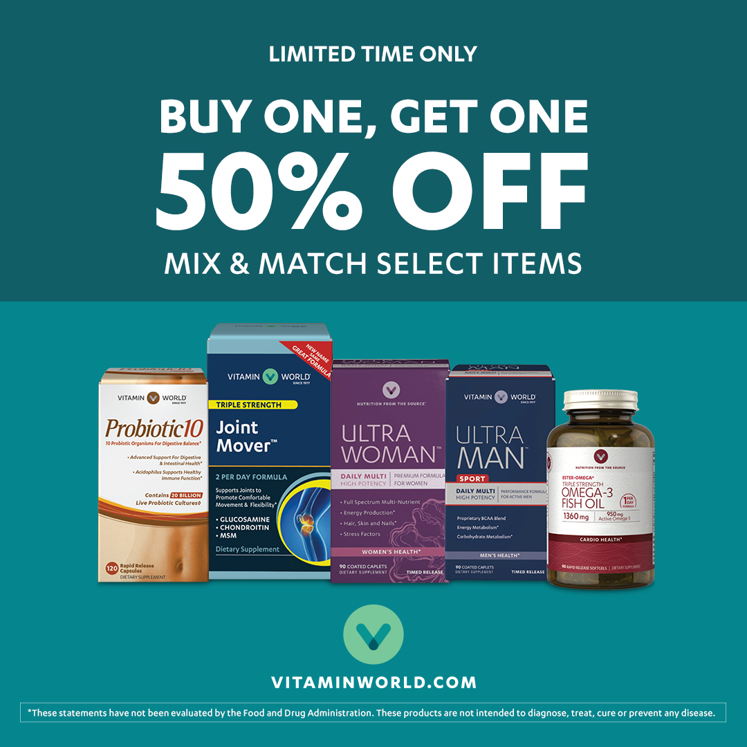 Vitamin World Buy One, Get One 50 Off GPO Guam