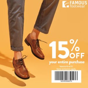 famous footwear coupon barcode