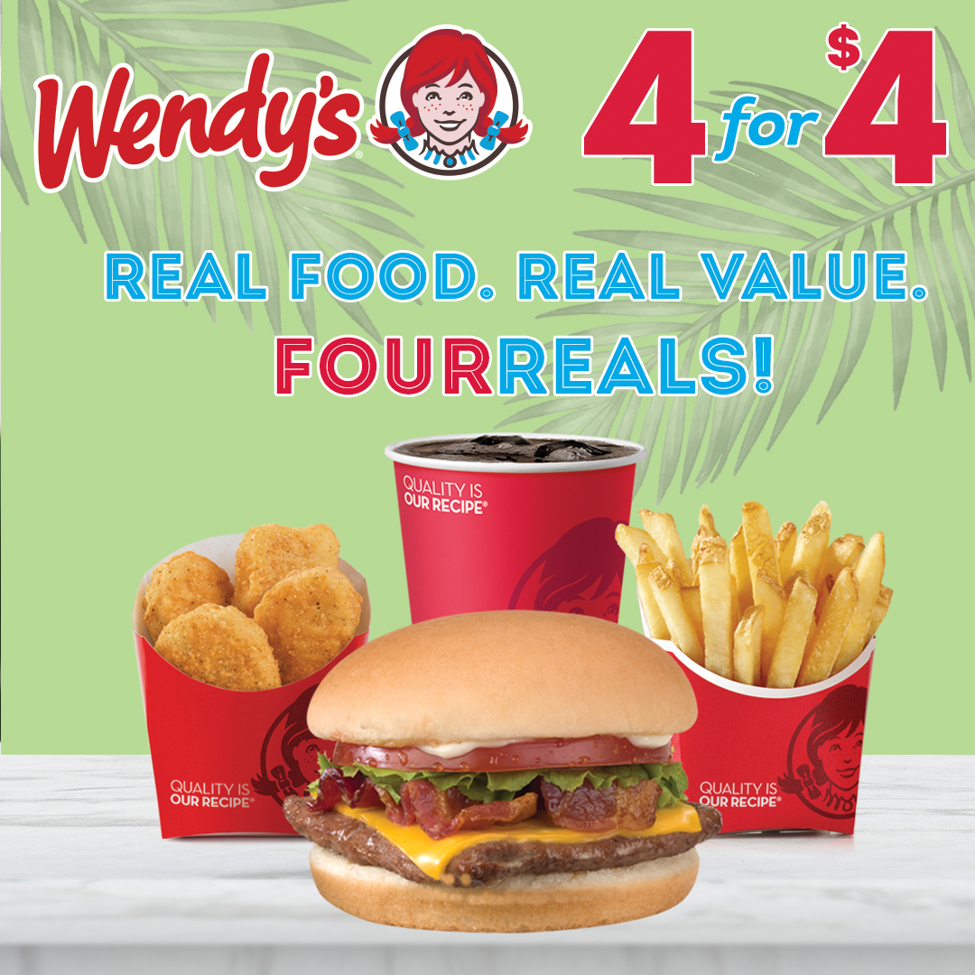 Wendy's 4 for $4 - GPO Guam