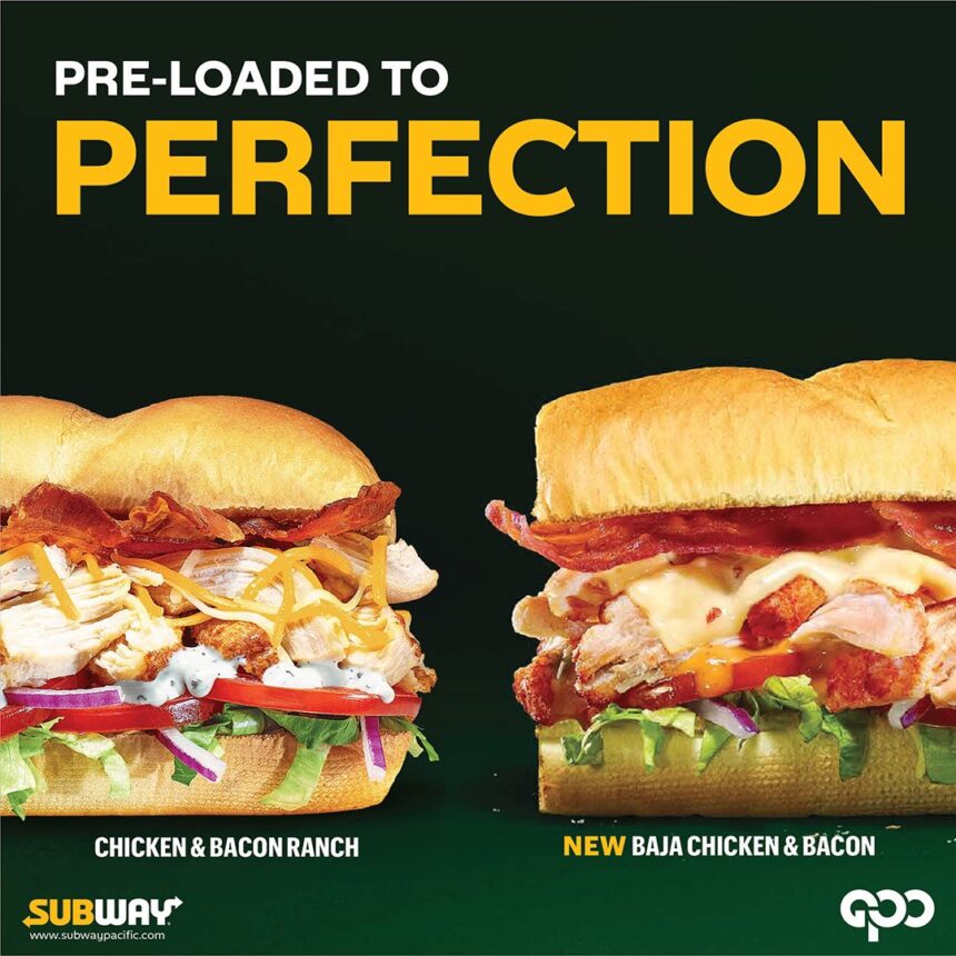 Subway NEW Baja Chicken & Bacon Sandwich GPO Guam
