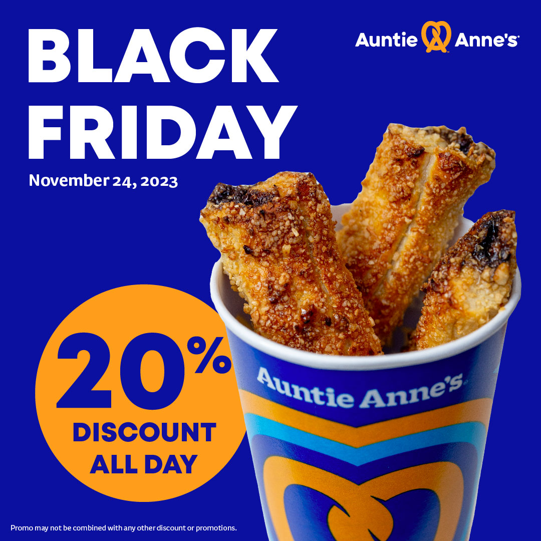Auntie Anne’s: Black Friday Deal