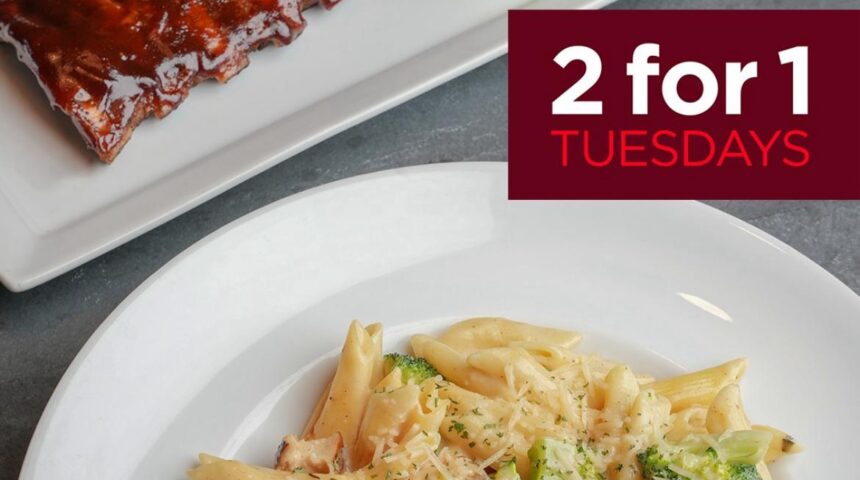 Ruby Tuesday: 2 for 1 Tuesday